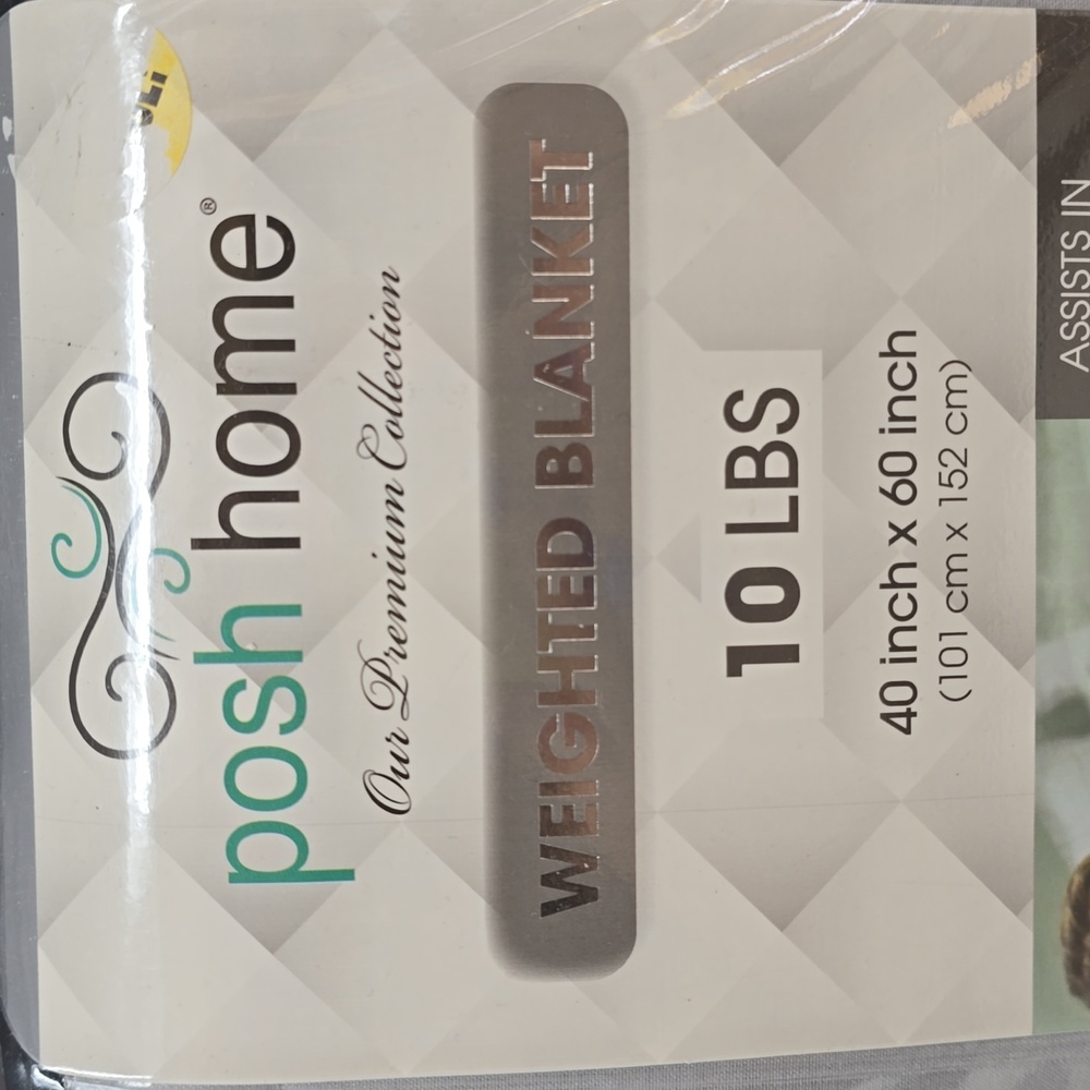 Posh Home weighted blanket twin or full size 10lb 40" x 60" - Picture 2 of 5